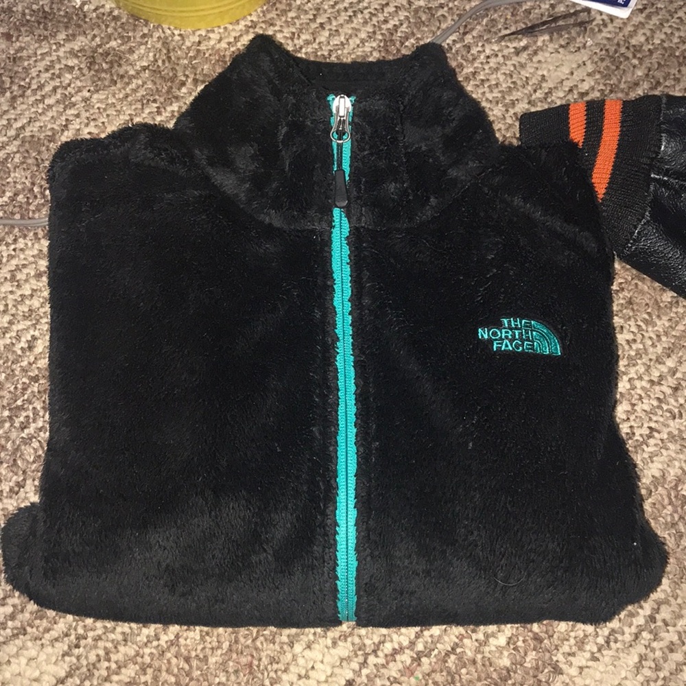 Black & turquoise north face MAKE ME OFFERS